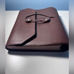 🇫🇷Genuine Leather Journal with Button Closure, 🇫🇷 French Quality + fountain pen